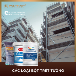 Các loại bột trét chính hãng nổi bật tại Việt Nam